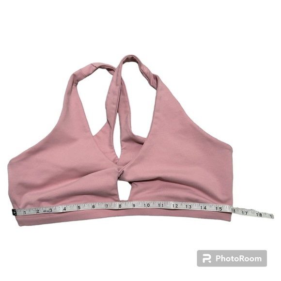 Fabletics Twist Front Sports Bra in Blush Pink - Picture 6 of 6